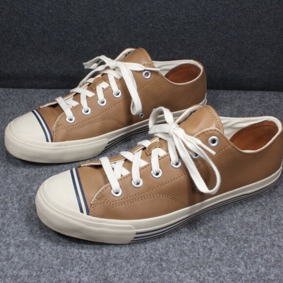 Pro Keds Super 69r Eco Vachetta Oatmeal Brown Leather Sneakers Men's Size 11 - Picture 2 of 13